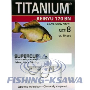 Przypon karasiowy 14  0,115mm 10szt. Keiryu 170BN