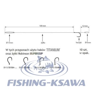 Przypon z oczkiem Method Feeder 503BN  10 0,190mm