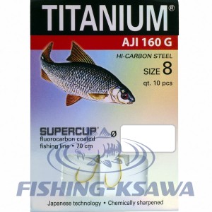 Przypon płociowy Aji 160G  hak 8  0,147mm 10szt. 