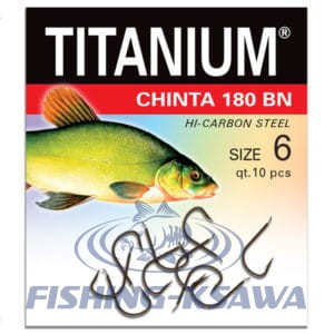 Haczyki na lina Titanium Chinta 180BN nr.1 
