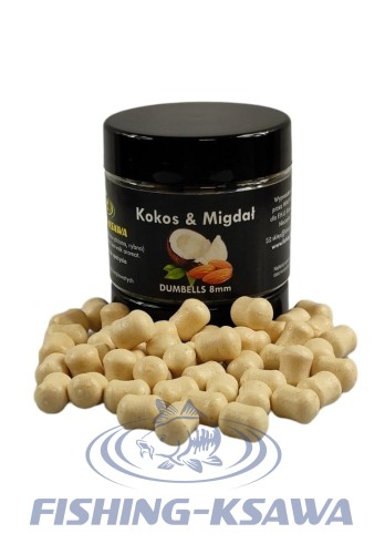 Dumbells Kokos &amp; Migdał 8mm FISHING-KSAWA