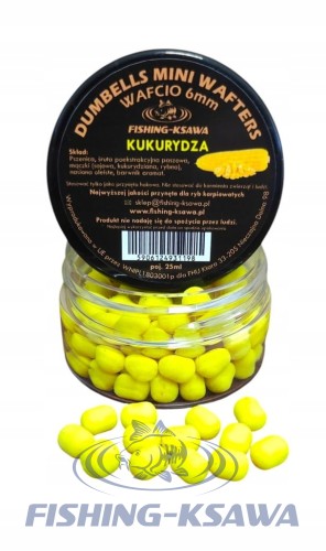 DUMBELLS MINI WAFTERS "WAFCIO"KUKURYDZA 6MM 25ML FISHING-KSAWA