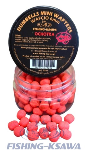 DUMBELLS MINI WAFTERS "WAFCIO"OCHOTKA 6MM 25ML FISHING-KSAWA