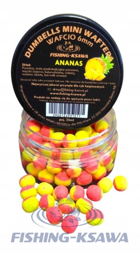 DUMBELLS MINI WAFTERS "WAFCIO"ANANAS 6MM 25ML FISHING-KSAWA