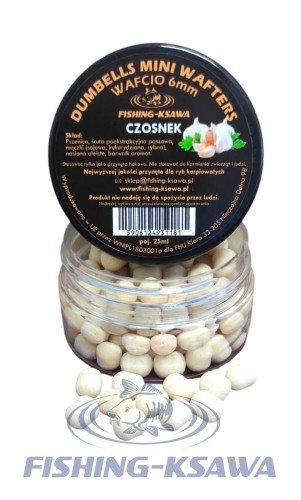 DUMBELLS MINI WAFTERS "WAFCIO"CZOSNEK 6MM 25ML FISHING-KSAWA