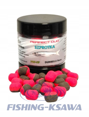 Dumbells Perfect Duo Szprotka 8mm Pop-Up FISHING-KSAWA