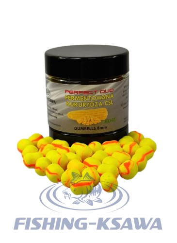 Dumbells Perfect Duo Fermentowana Kukurydza CSL 8mm Pop-Up FISHING-KSAWA